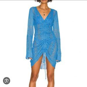 SNDYS Crochet FATE dress in ocean 🌊 blue 💙 ⛱️size M